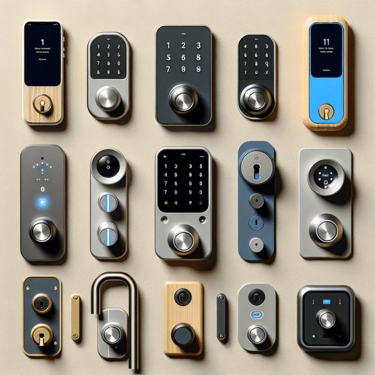 comparison of renter-friendly smart door locks that don't change the deadbolt