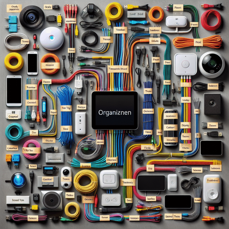 tips for organizing and labeling temporary smart home wiring