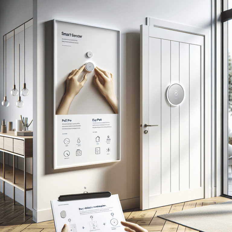 easy-to-remove peel-and-stick window and door smart sensors installation
