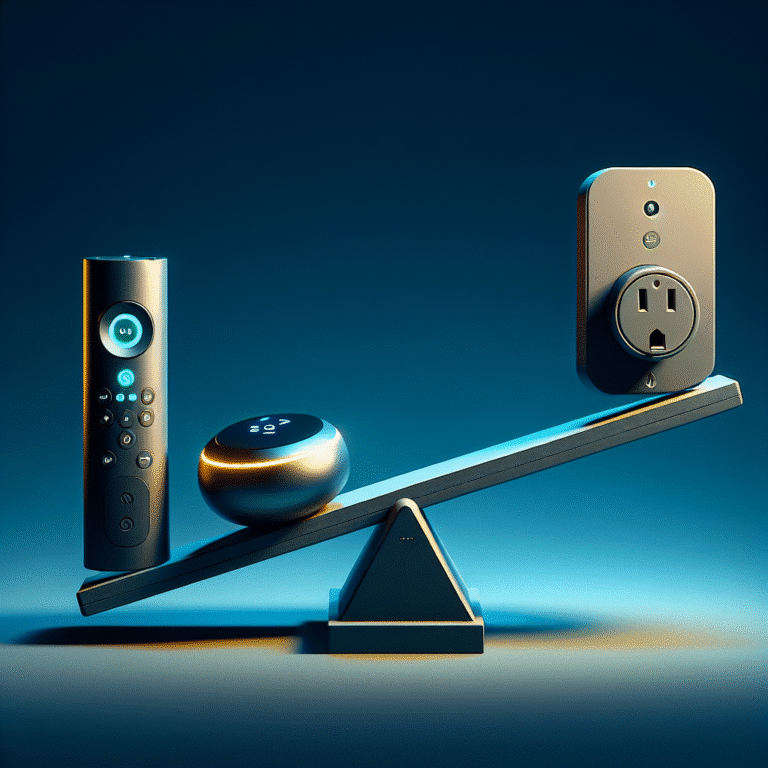 comparison of battery-powered vs. plug-in smart home controllers