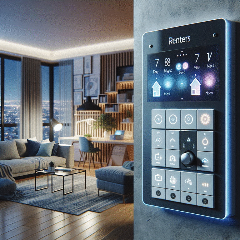 using virtual switches and scenes for simple renter smart home control