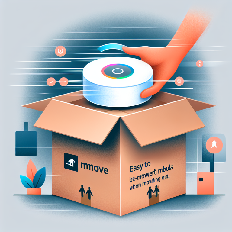 easy-to-remove smart hubs for fast relocation when moving out